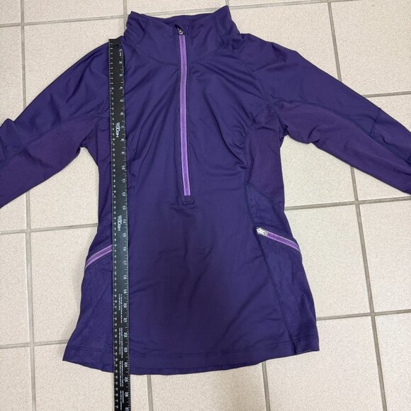 Lululemon Run: Wild 1/2 Zip Concord Grape Womens Size 4 - Picture 7 of 8